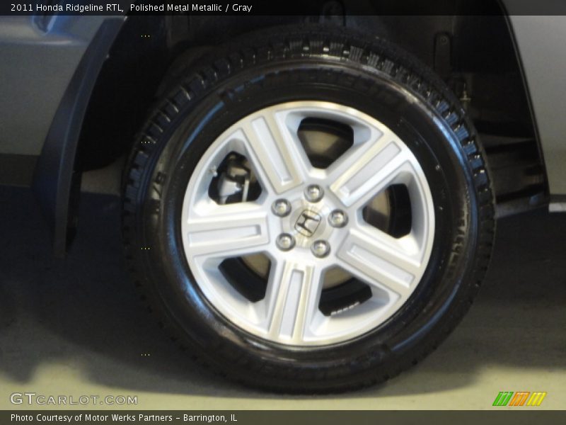 Polished Metal Metallic / Gray 2011 Honda Ridgeline RTL