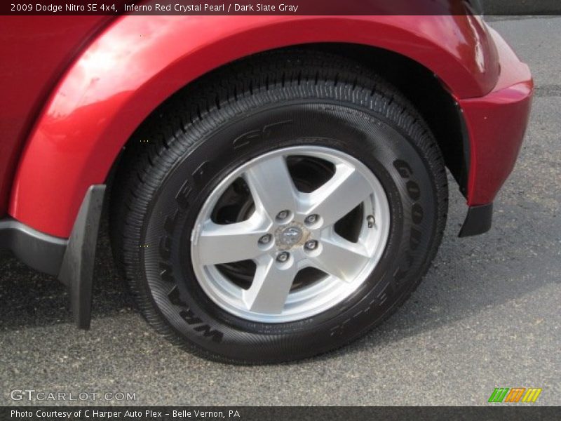 Inferno Red Crystal Pearl / Dark Slate Gray 2009 Dodge Nitro SE 4x4