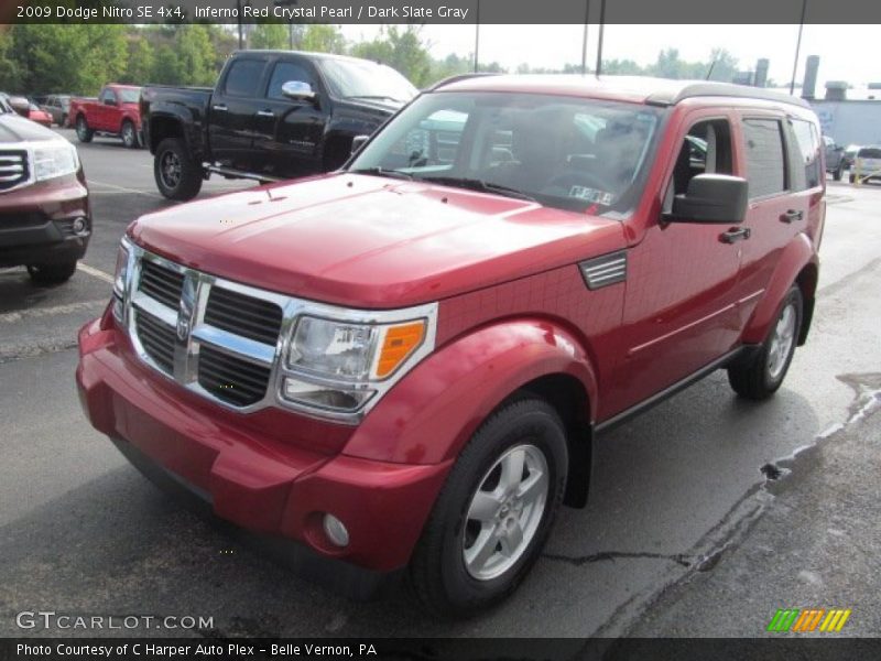 Inferno Red Crystal Pearl / Dark Slate Gray 2009 Dodge Nitro SE 4x4