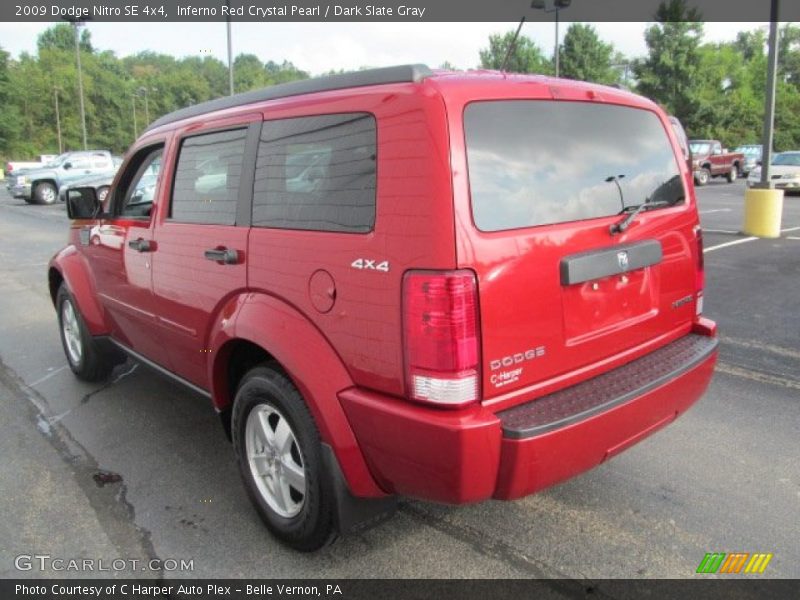 Inferno Red Crystal Pearl / Dark Slate Gray 2009 Dodge Nitro SE 4x4