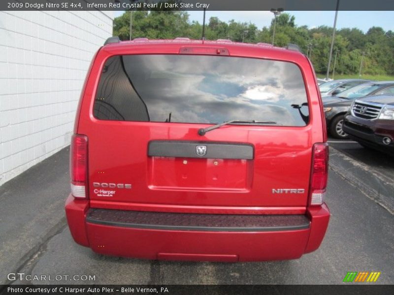 Inferno Red Crystal Pearl / Dark Slate Gray 2009 Dodge Nitro SE 4x4