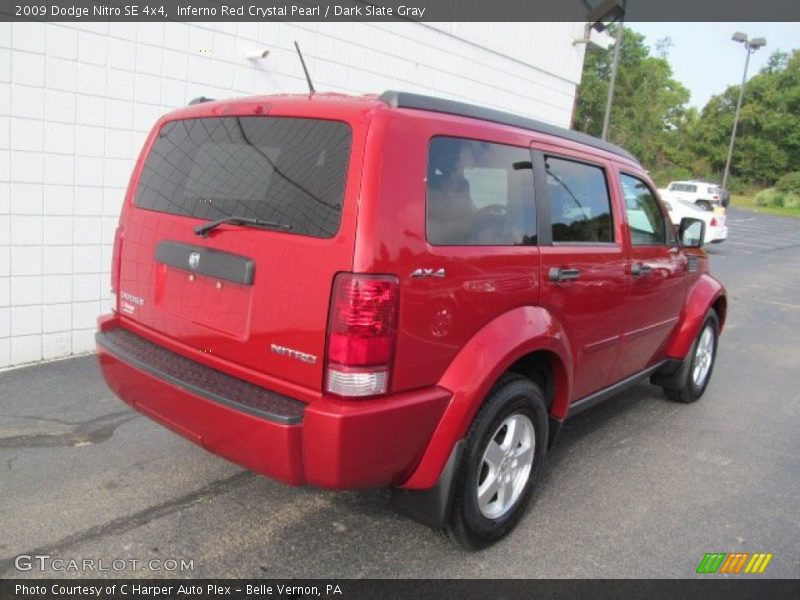 Inferno Red Crystal Pearl / Dark Slate Gray 2009 Dodge Nitro SE 4x4
