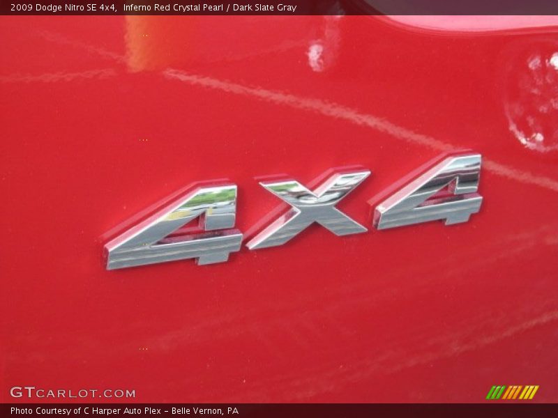 Inferno Red Crystal Pearl / Dark Slate Gray 2009 Dodge Nitro SE 4x4
