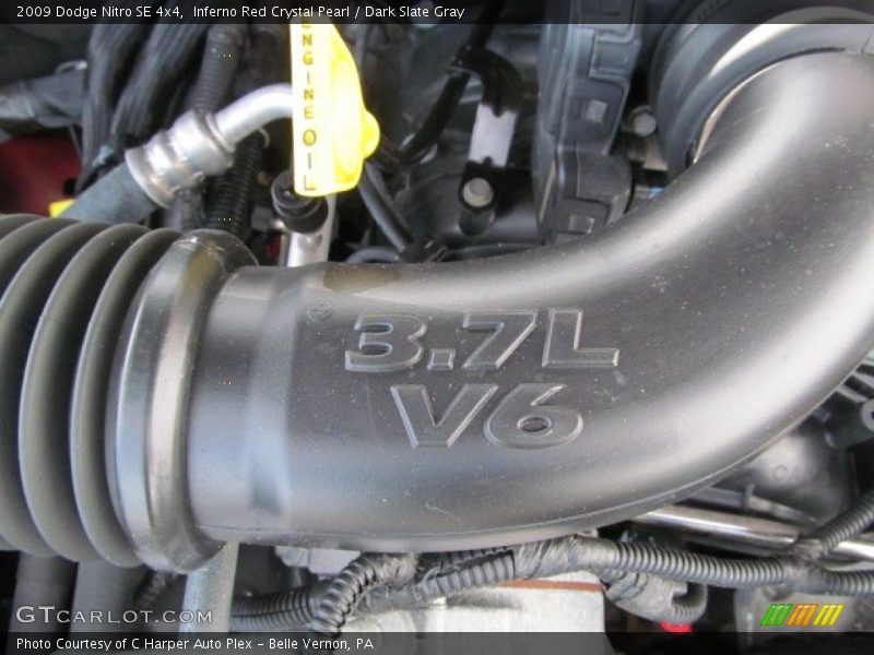 Inferno Red Crystal Pearl / Dark Slate Gray 2009 Dodge Nitro SE 4x4