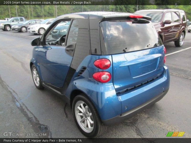 Blue Metallic / Design Black 2009 Smart fortwo passion coupe