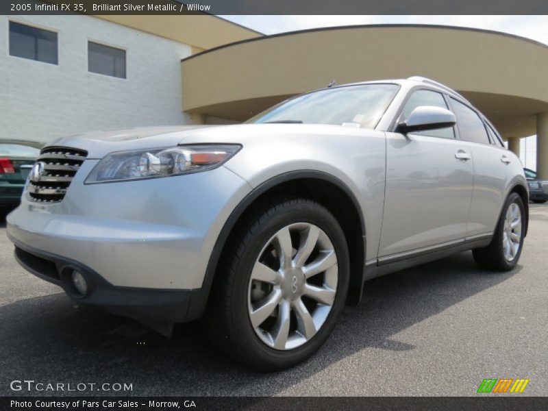 Brilliant Silver Metallic / Willow 2005 Infiniti FX 35