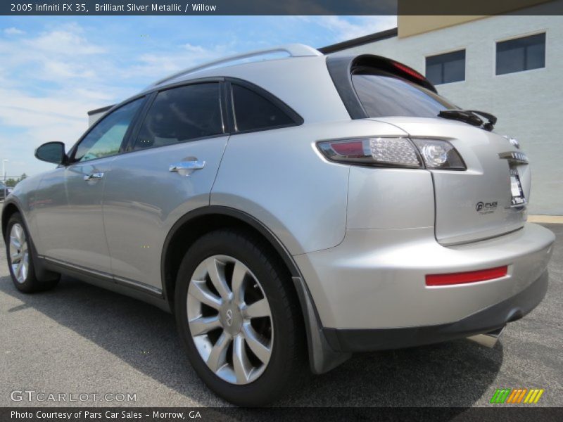 Brilliant Silver Metallic / Willow 2005 Infiniti FX 35