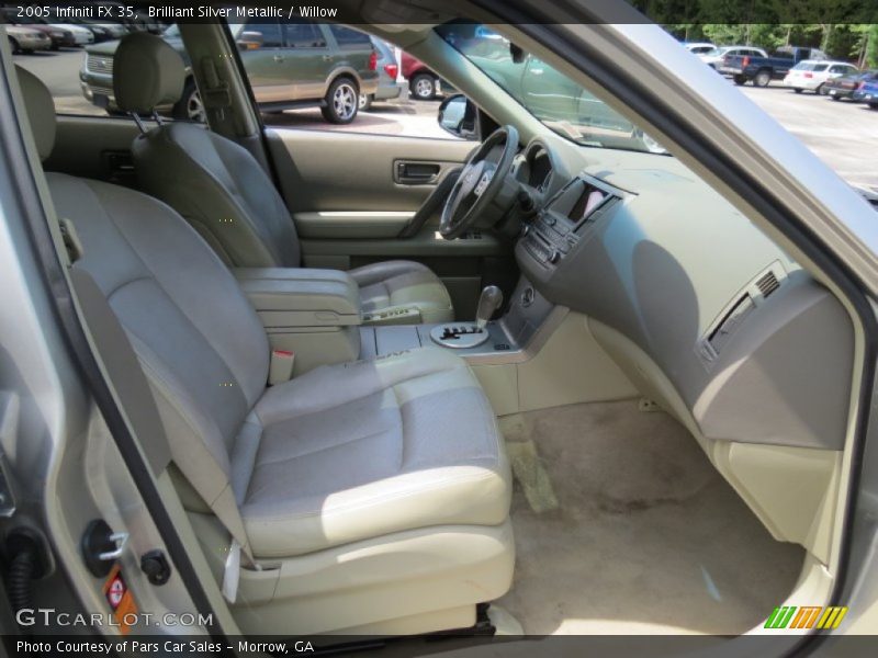 Brilliant Silver Metallic / Willow 2005 Infiniti FX 35