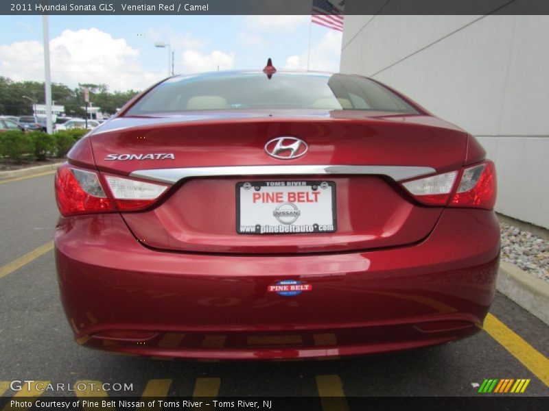 Venetian Red / Camel 2011 Hyundai Sonata GLS