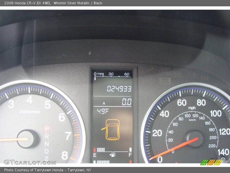Whistler Silver Metallic / Black 2008 Honda CR-V EX 4WD