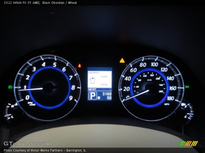 Black Obsidian / Wheat 2012 Infiniti FX 35 AWD