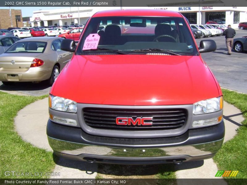 Fire Red / Graphite 2002 GMC Sierra 1500 Regular Cab