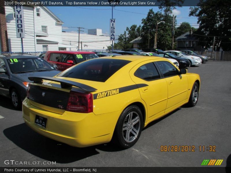 Top Banana Yellow / Dark Slate Gray/Light Slate Gray 2006 Dodge Charger R/T Daytona