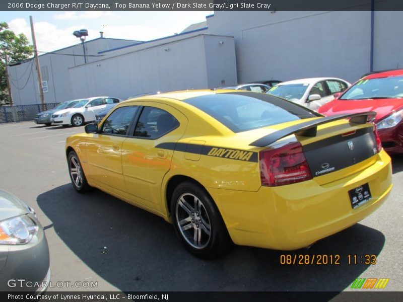 Top Banana Yellow / Dark Slate Gray/Light Slate Gray 2006 Dodge Charger R/T Daytona