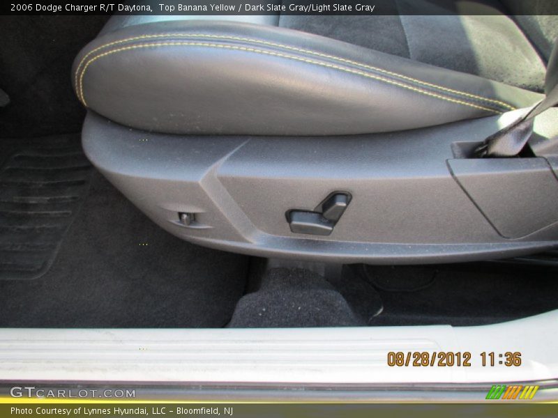 Top Banana Yellow / Dark Slate Gray/Light Slate Gray 2006 Dodge Charger R/T Daytona