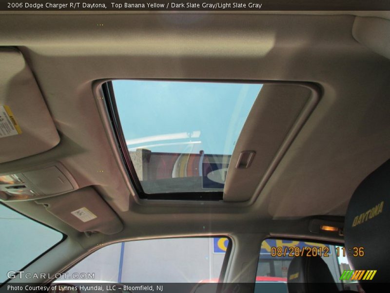 Top Banana Yellow / Dark Slate Gray/Light Slate Gray 2006 Dodge Charger R/T Daytona