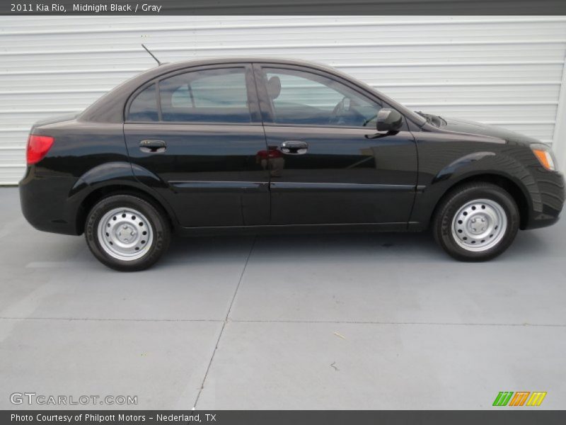 Midnight Black / Gray 2011 Kia Rio