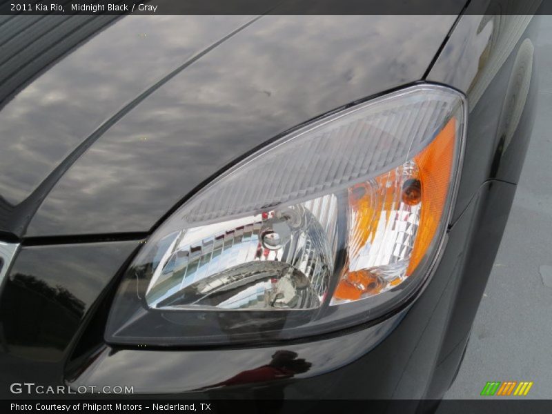 Midnight Black / Gray 2011 Kia Rio