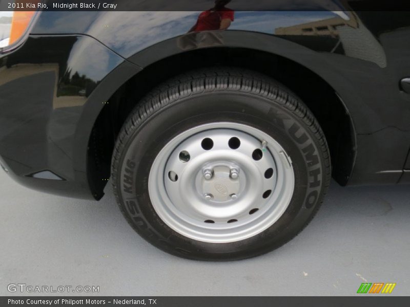 Midnight Black / Gray 2011 Kia Rio