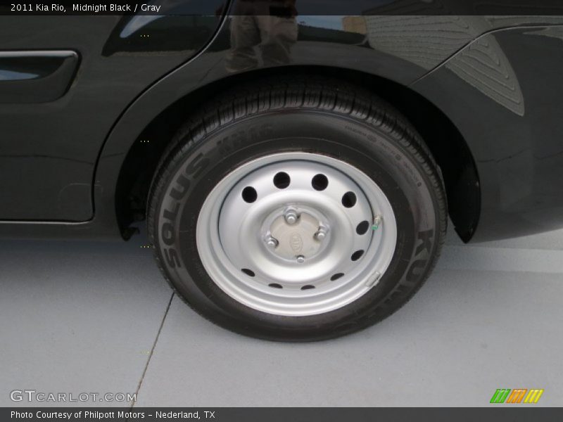 Midnight Black / Gray 2011 Kia Rio