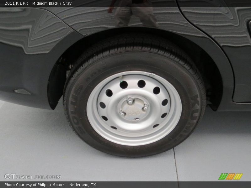 Midnight Black / Gray 2011 Kia Rio