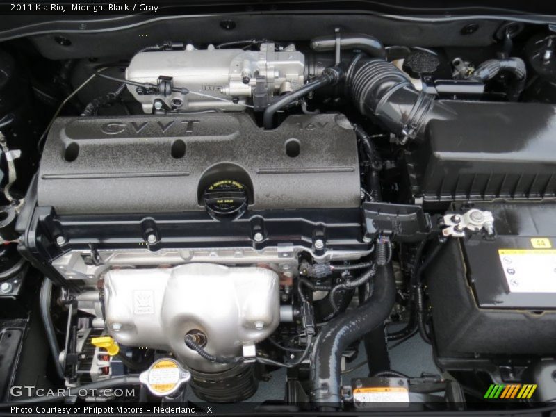Midnight Black / Gray 2011 Kia Rio