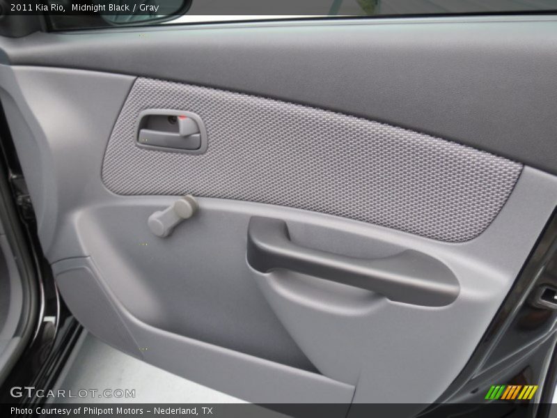 Midnight Black / Gray 2011 Kia Rio