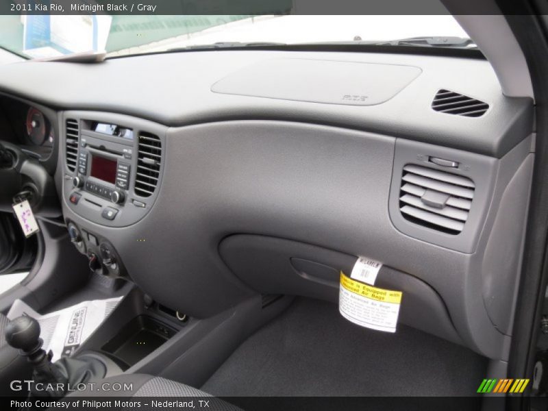 Midnight Black / Gray 2011 Kia Rio