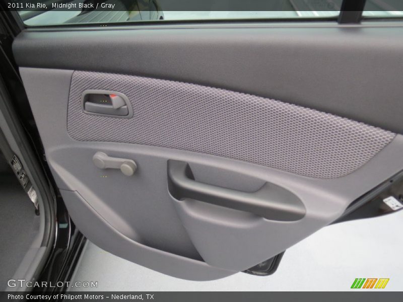 Midnight Black / Gray 2011 Kia Rio