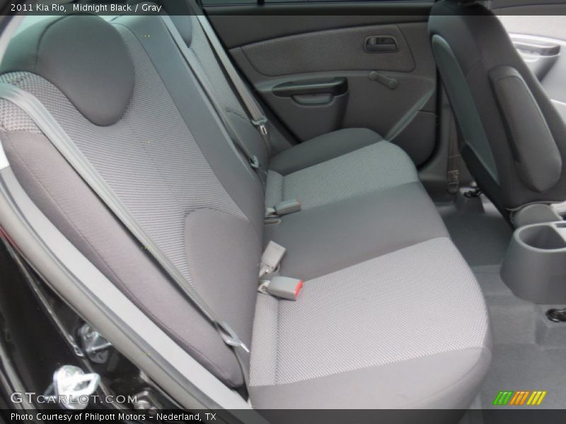 Midnight Black / Gray 2011 Kia Rio