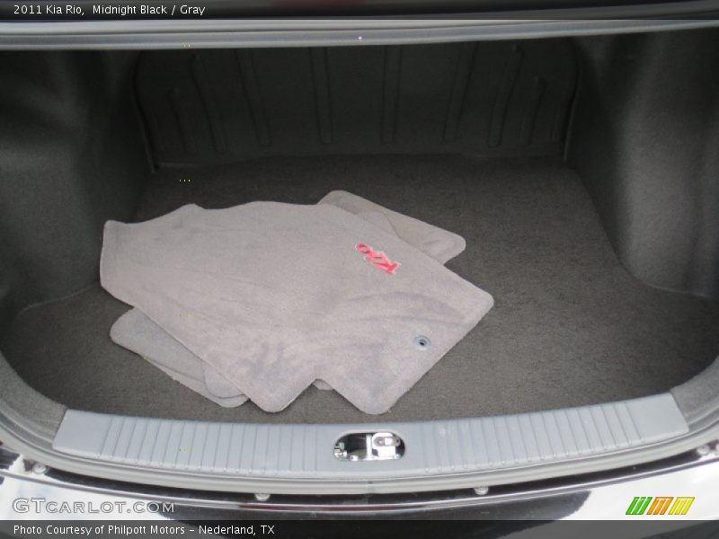 Midnight Black / Gray 2011 Kia Rio