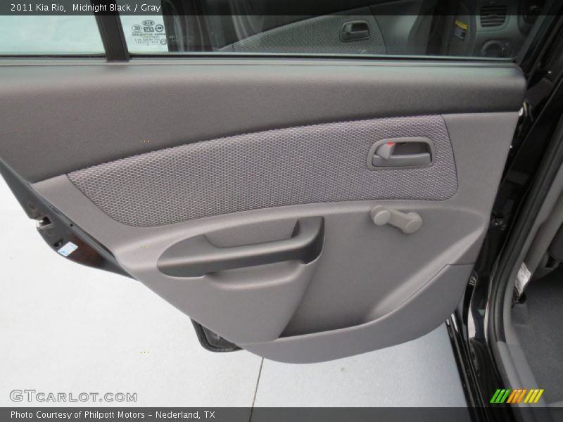 Midnight Black / Gray 2011 Kia Rio