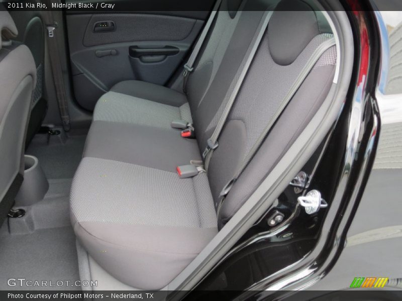 Midnight Black / Gray 2011 Kia Rio