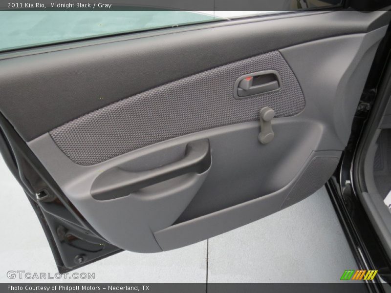Midnight Black / Gray 2011 Kia Rio