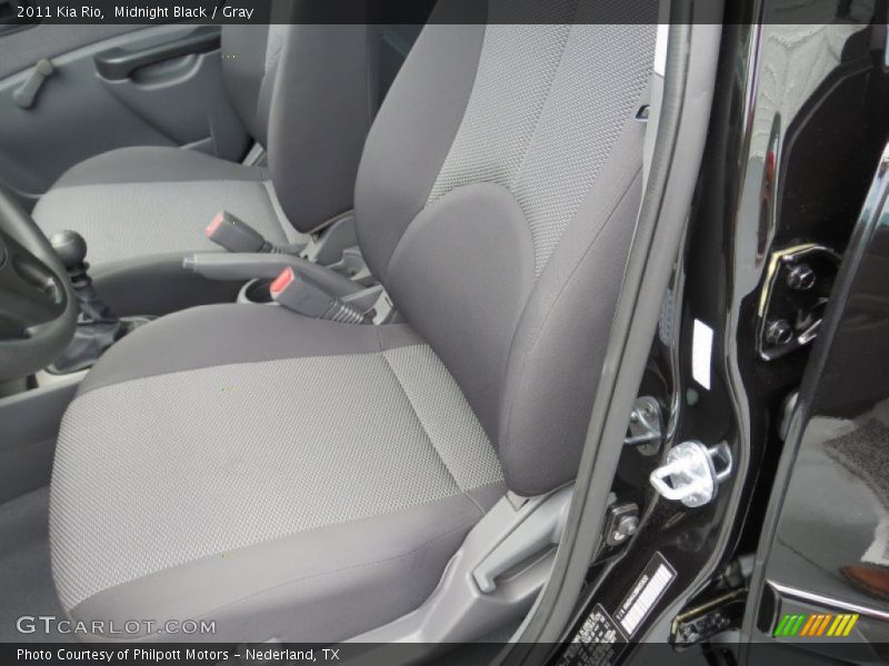 Midnight Black / Gray 2011 Kia Rio