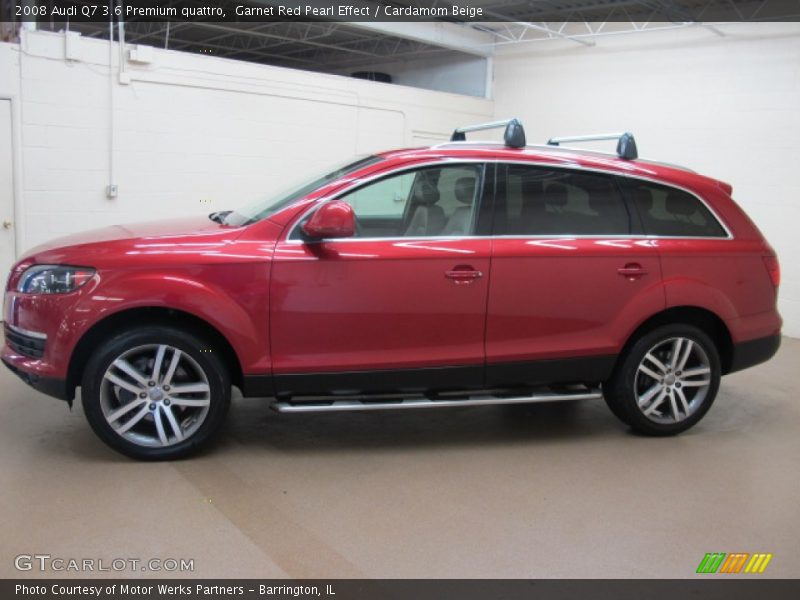 Garnet Red Pearl Effect / Cardamom Beige 2008 Audi Q7 3.6 Premium quattro