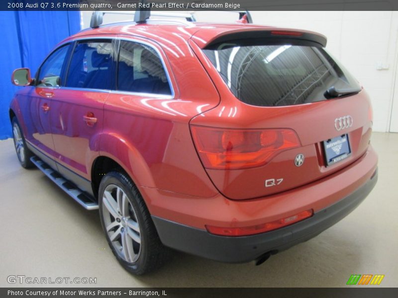 Garnet Red Pearl Effect / Cardamom Beige 2008 Audi Q7 3.6 Premium quattro