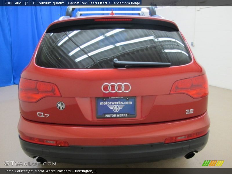 Garnet Red Pearl Effect / Cardamom Beige 2008 Audi Q7 3.6 Premium quattro