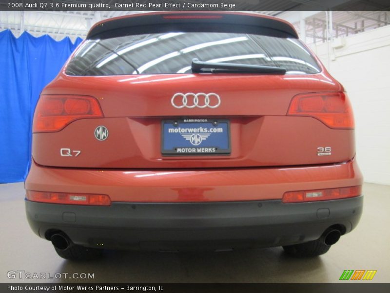 Garnet Red Pearl Effect / Cardamom Beige 2008 Audi Q7 3.6 Premium quattro
