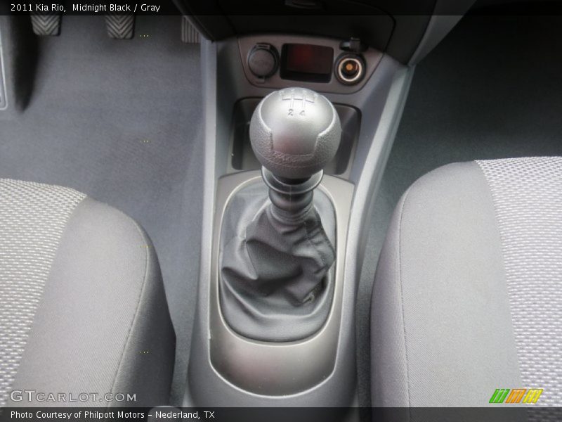 Midnight Black / Gray 2011 Kia Rio