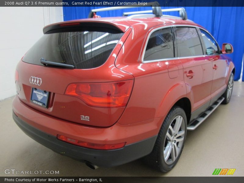 Garnet Red Pearl Effect / Cardamom Beige 2008 Audi Q7 3.6 Premium quattro