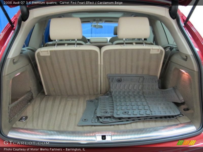Garnet Red Pearl Effect / Cardamom Beige 2008 Audi Q7 3.6 Premium quattro