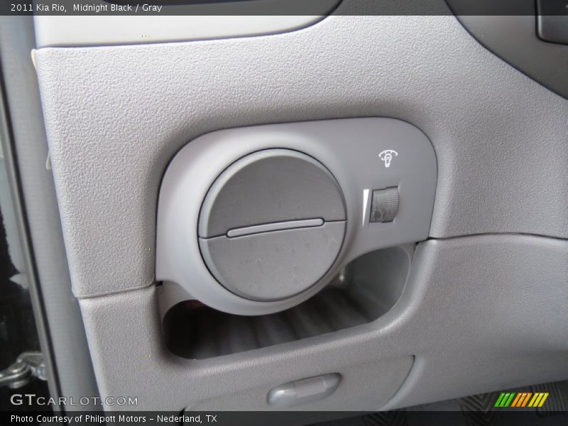 Midnight Black / Gray 2011 Kia Rio