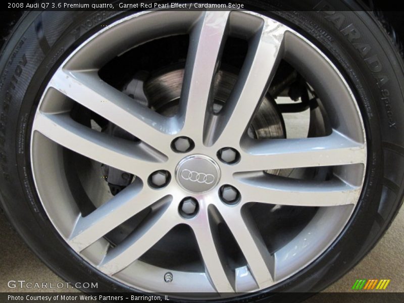 Garnet Red Pearl Effect / Cardamom Beige 2008 Audi Q7 3.6 Premium quattro
