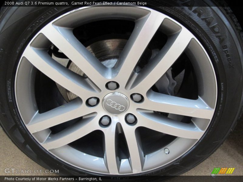 Garnet Red Pearl Effect / Cardamom Beige 2008 Audi Q7 3.6 Premium quattro