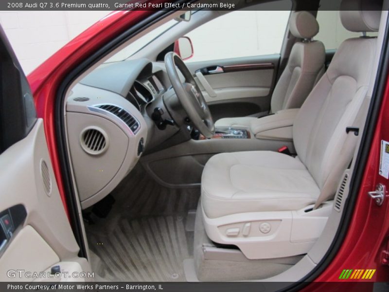 Garnet Red Pearl Effect / Cardamom Beige 2008 Audi Q7 3.6 Premium quattro