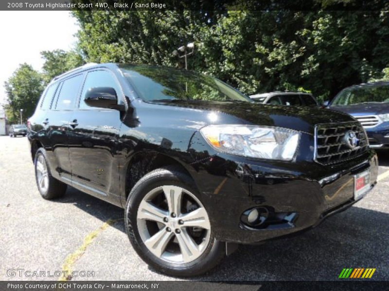 Black / Sand Beige 2008 Toyota Highlander Sport 4WD