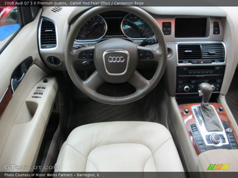 Garnet Red Pearl Effect / Cardamom Beige 2008 Audi Q7 3.6 Premium quattro