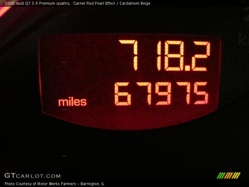 Garnet Red Pearl Effect / Cardamom Beige 2008 Audi Q7 3.6 Premium quattro