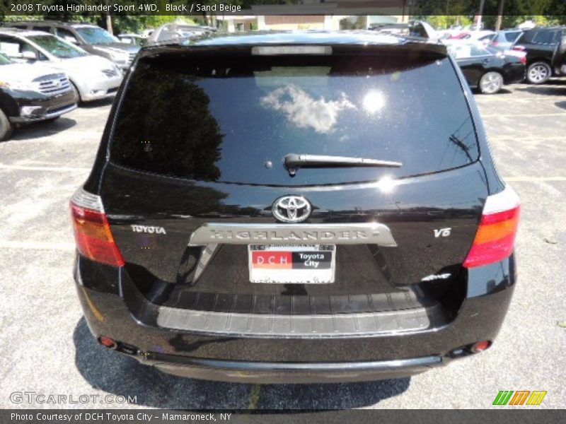 Black / Sand Beige 2008 Toyota Highlander Sport 4WD